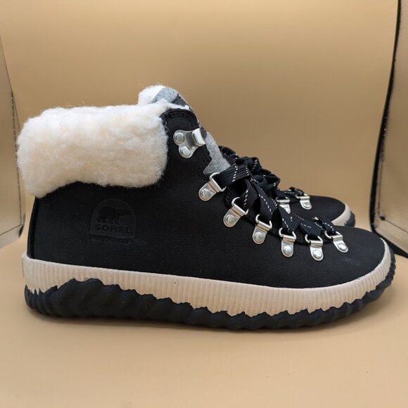 Sorel Out N About III Conquest Wp Black Suede Women’s Sz 8.5 Waterproof - Picture 1 of 11